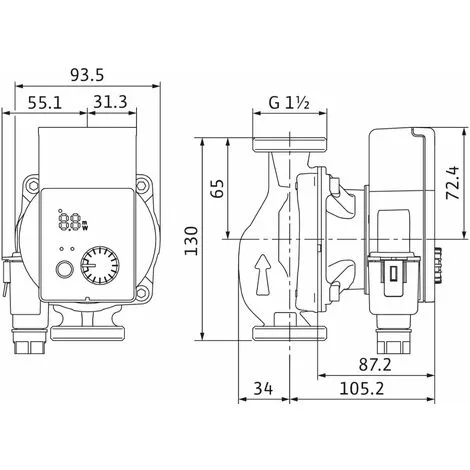 Meilleure affaire ? Pompe De Chauffage "YONOS PICO" 25 Hm 1-8 130 Mm - 1"1/2 (40/49) - Wilo ? 5 Meilleure affaire ? Pompe De Chauffage "YONOS PICO" 25 Hm 1-8 130 Mm - 1"1/2 (40/49) - Wilo ? – Image 5