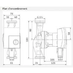 Vente flash ? Circulateur Chauffage Classe A Wilo-Yonos PICO 25/1-4 ? -WILO Soldes Boutique 5383122 3